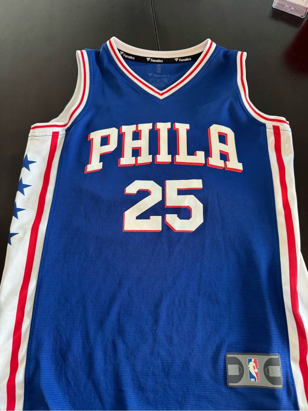 Fanatics Philadelphia 76ers Blue #25 SimmonsBasketball Jersey